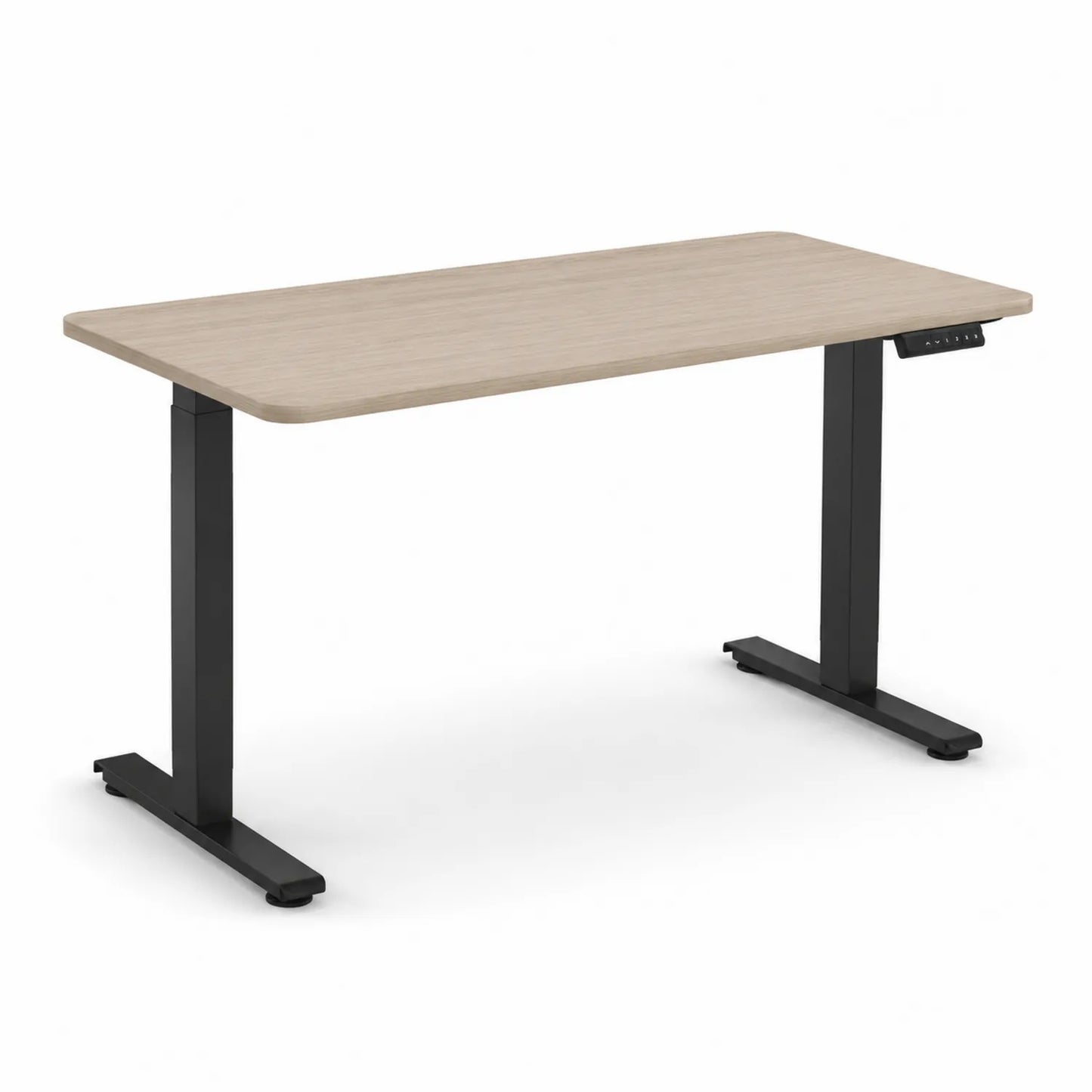 Scrivania regolabile elettricamente in legno e metallo, 120x60x75 cm