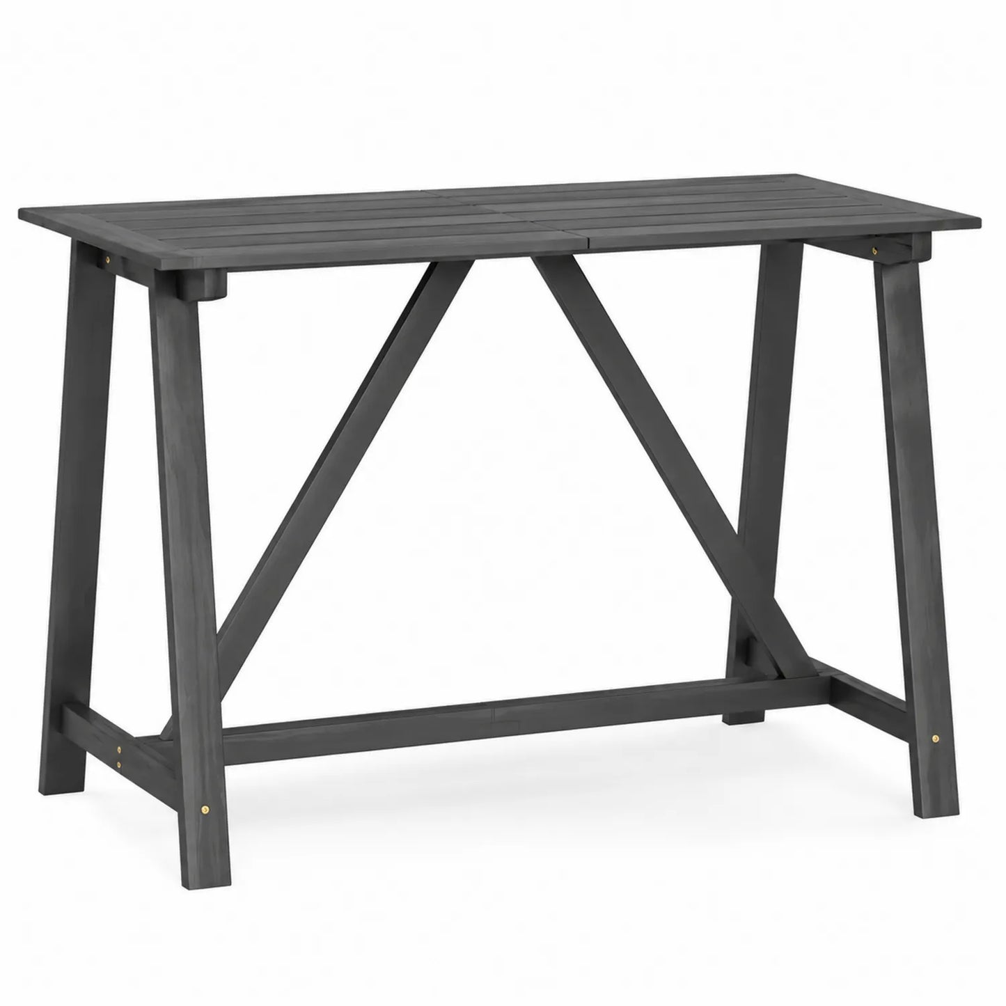 Tavolo da esterno in legno di acacia nero