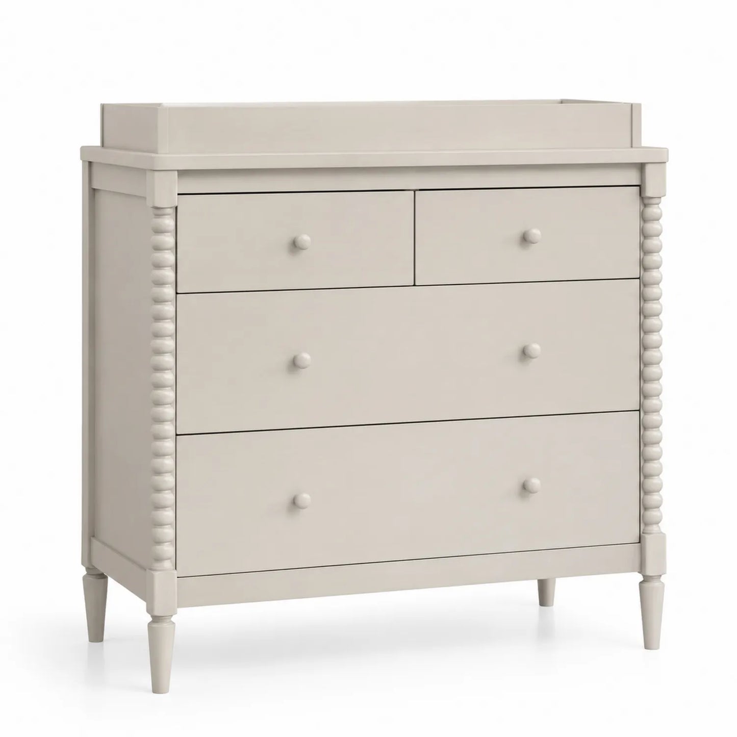 Cassettiera in Legno Beige con 5 Cassetti