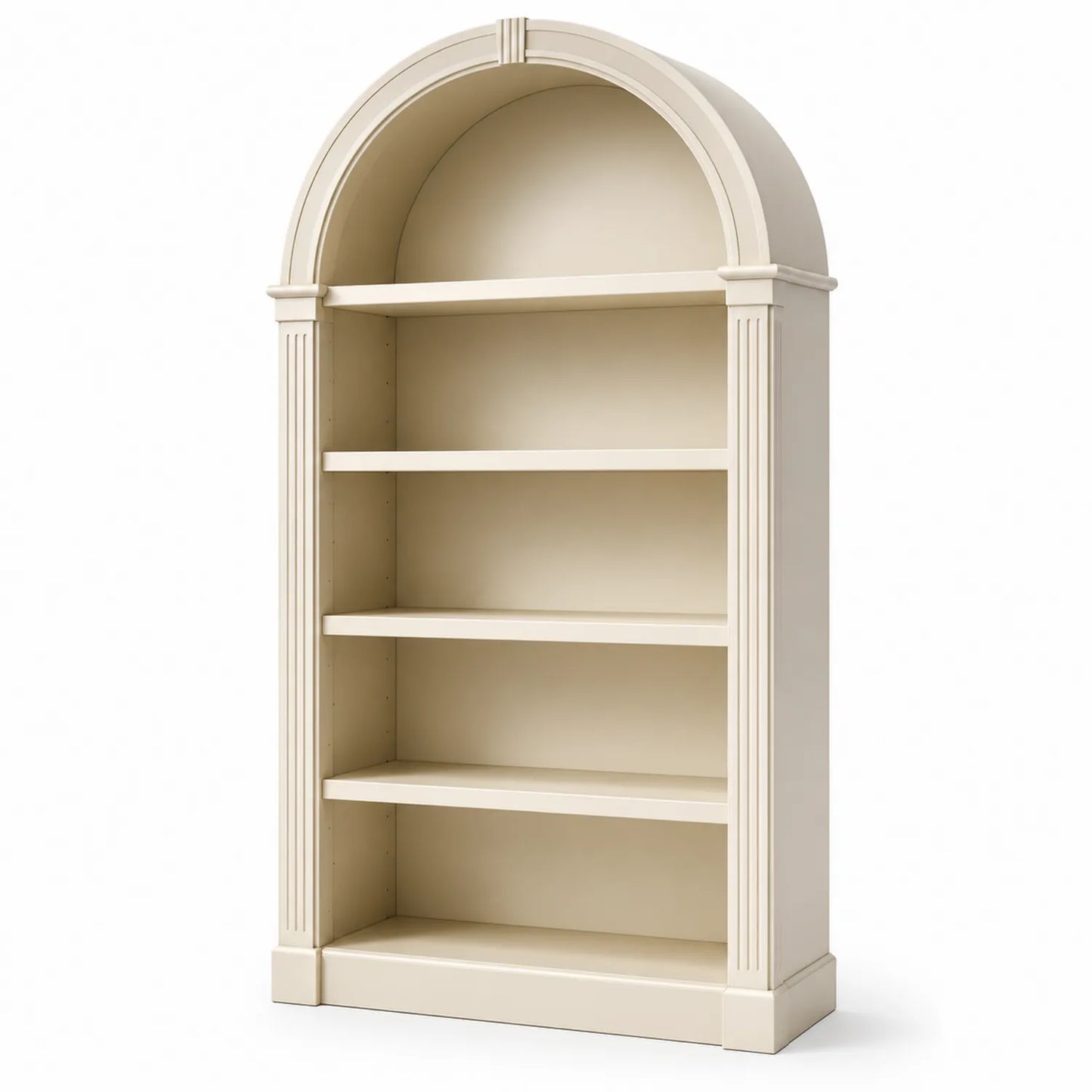 Libreria ad Arco in MDF Crema 5 Ripiani