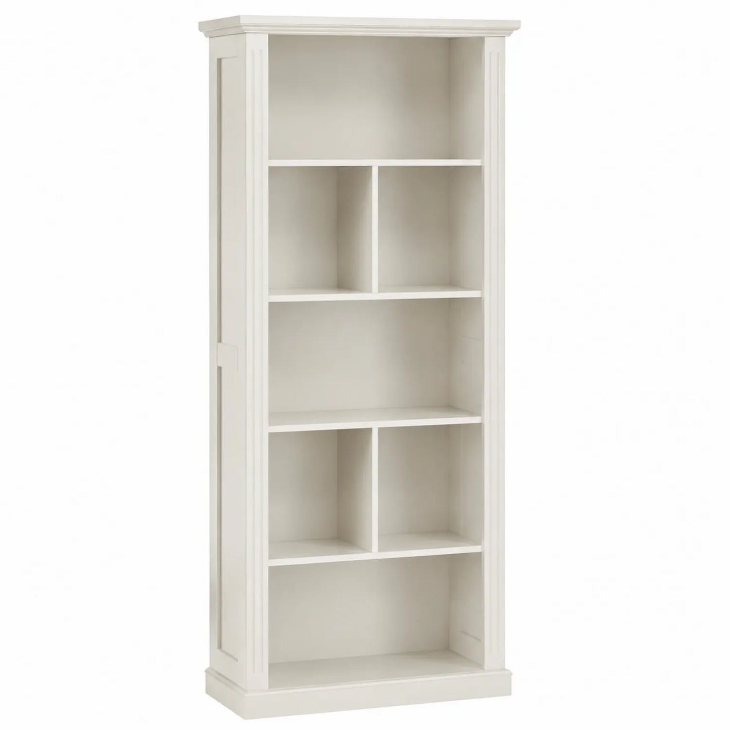 Scaffale in Legno MDF Bianco 180x80x30 cm