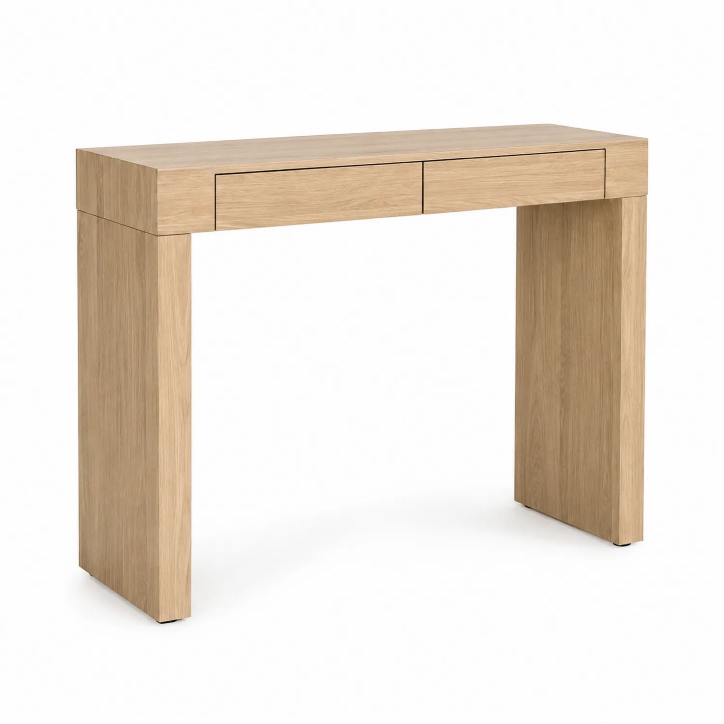 Consolle in legno ingegnerizzato rovere naturale 120x40x75 cm