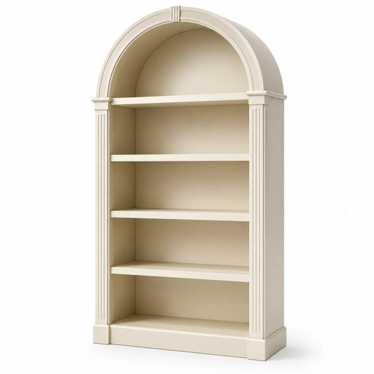 Libreria ad Arco in MDF Crema 5 Ripiani